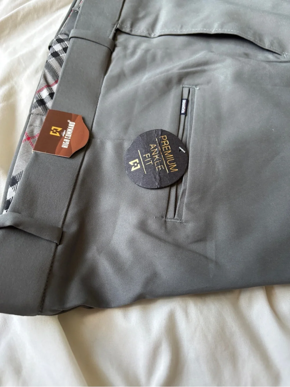 High Command Men’s Charcoal Gray Formal Dress Pants Size 40 Brand New